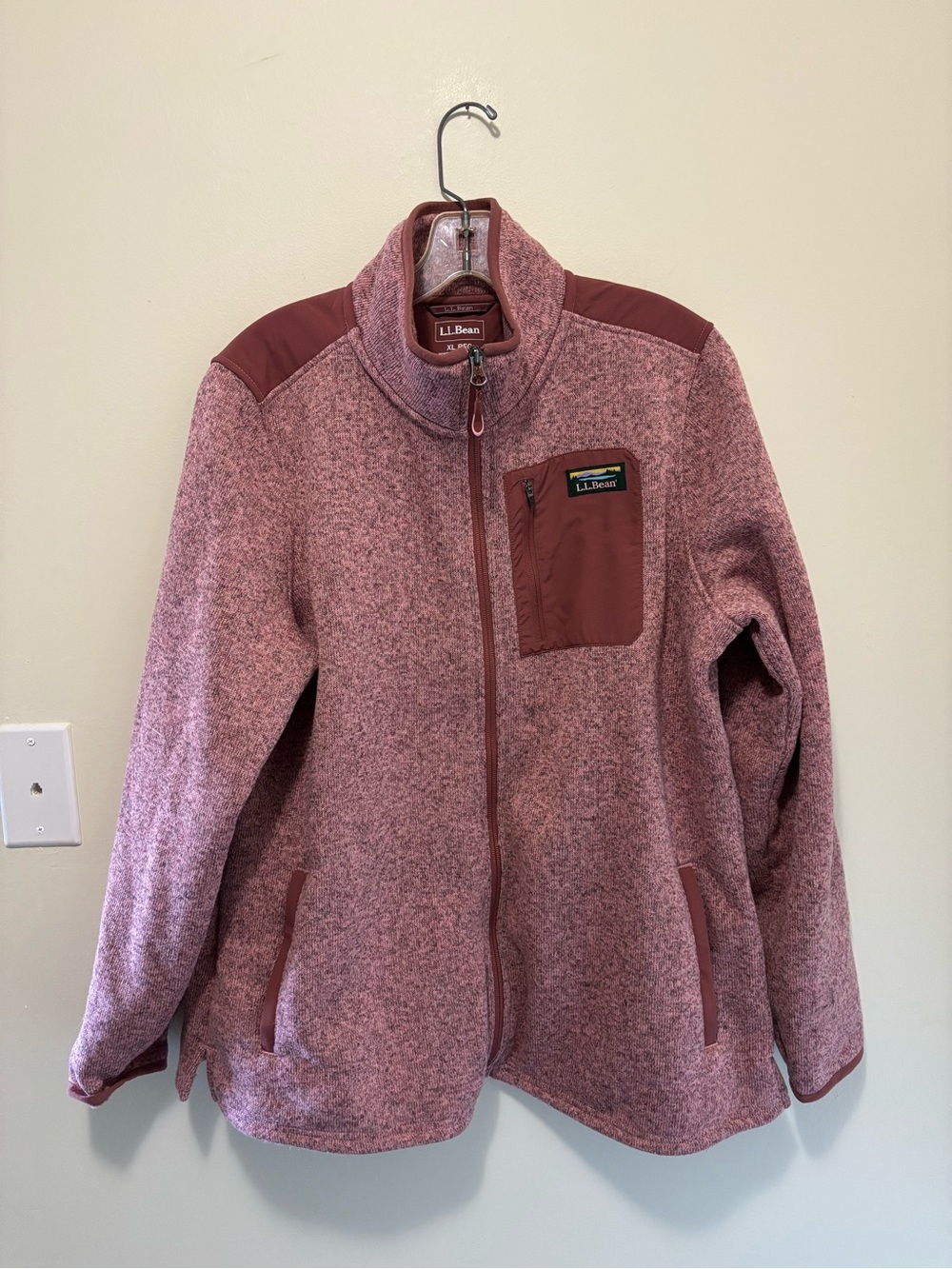 L.L. Bean Sweater Fleece Full-Zip Jacket (Women's XL)